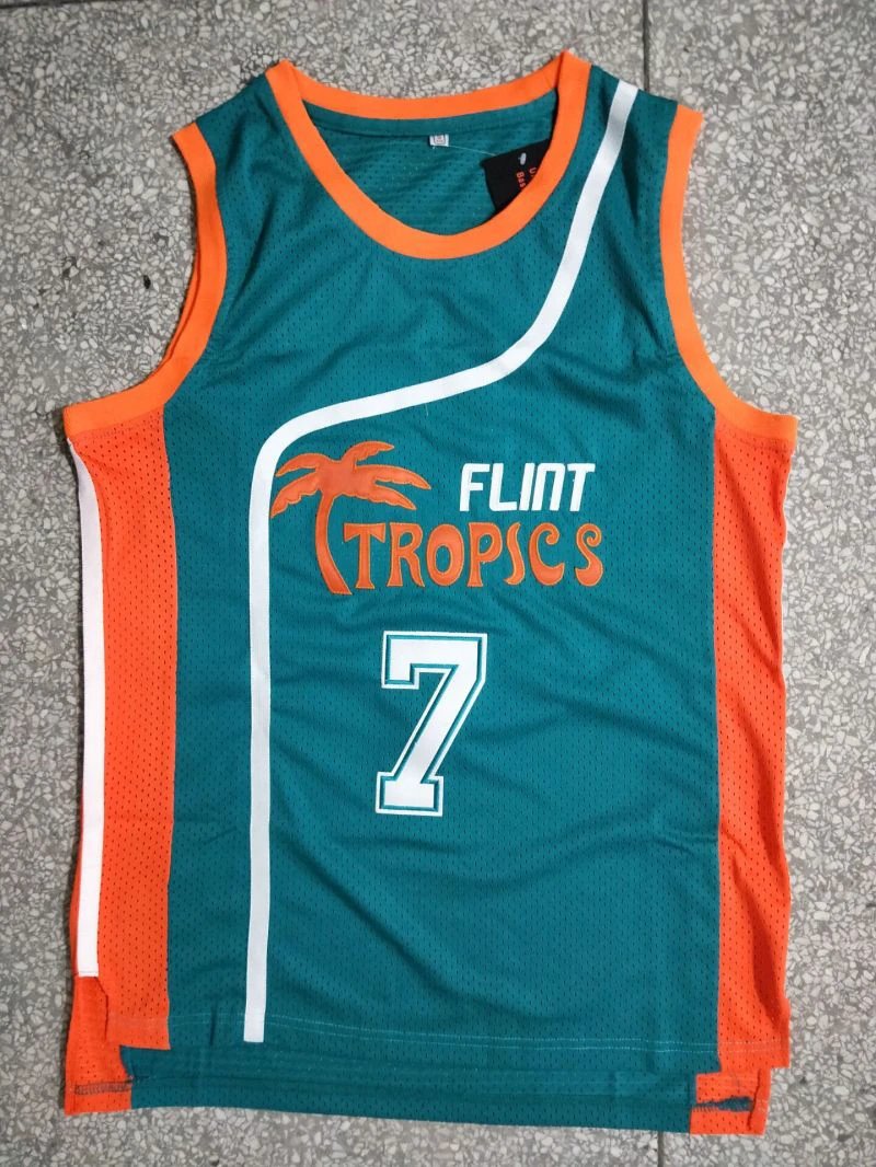 Semi Pro Flint Tropics #7 Coffee Black Movie Basketball Jersey by My store basketball