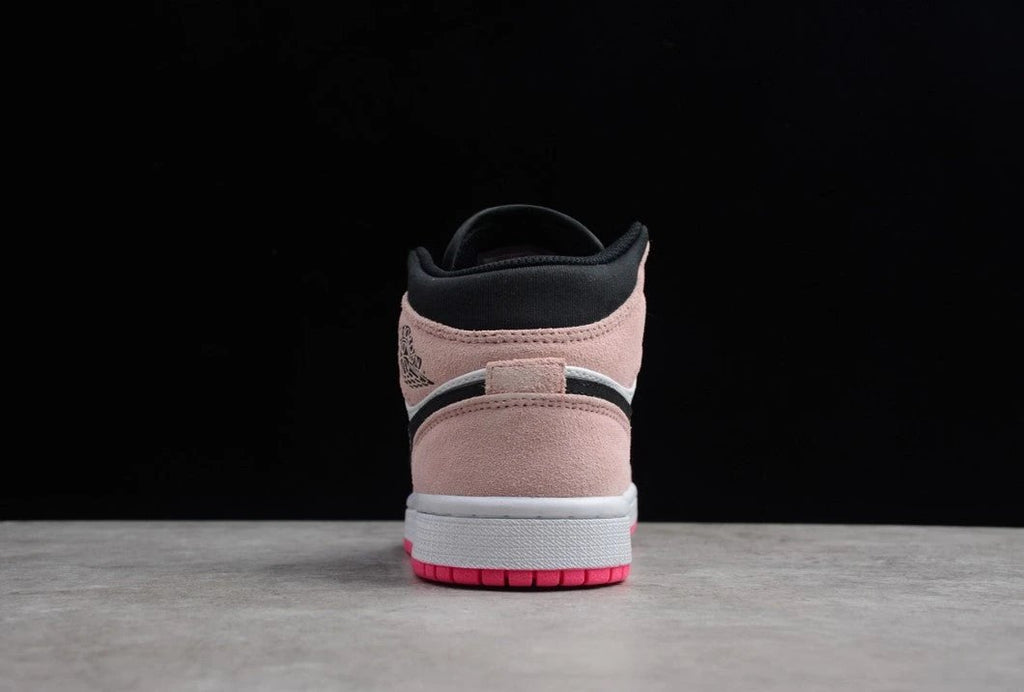 Air Jordan 1 GS Mid Pink Quartz Black by Air Jordan