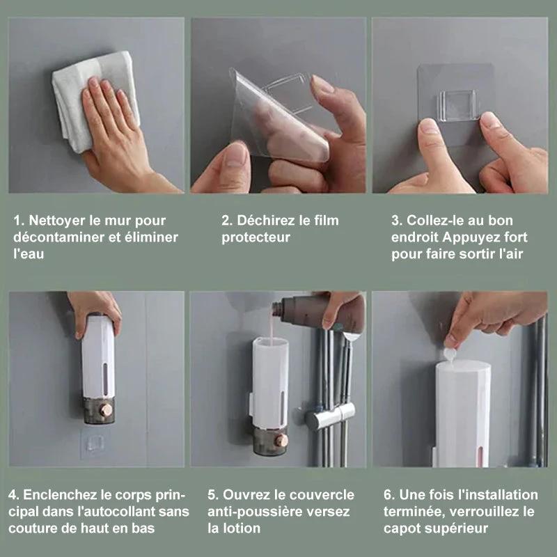 Wall-mounted soap dispenser by Bowlift