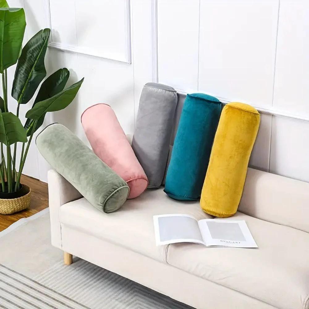 Plush Velvet Bolster Cushion by Casa & Beyond
