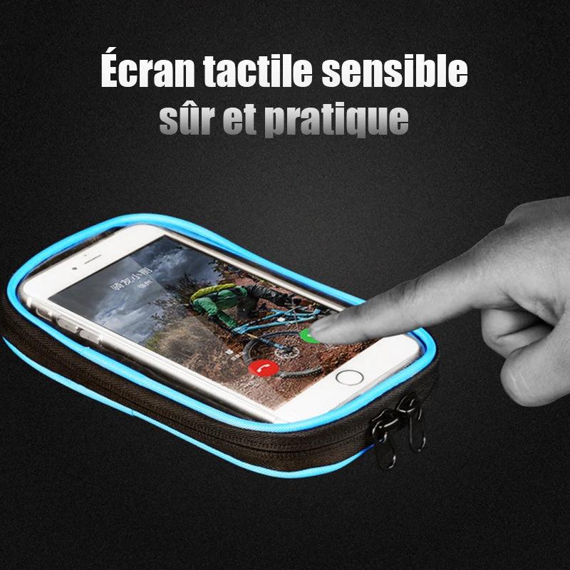 Mountain bike bag with waterproof touchscreen by Bowlift