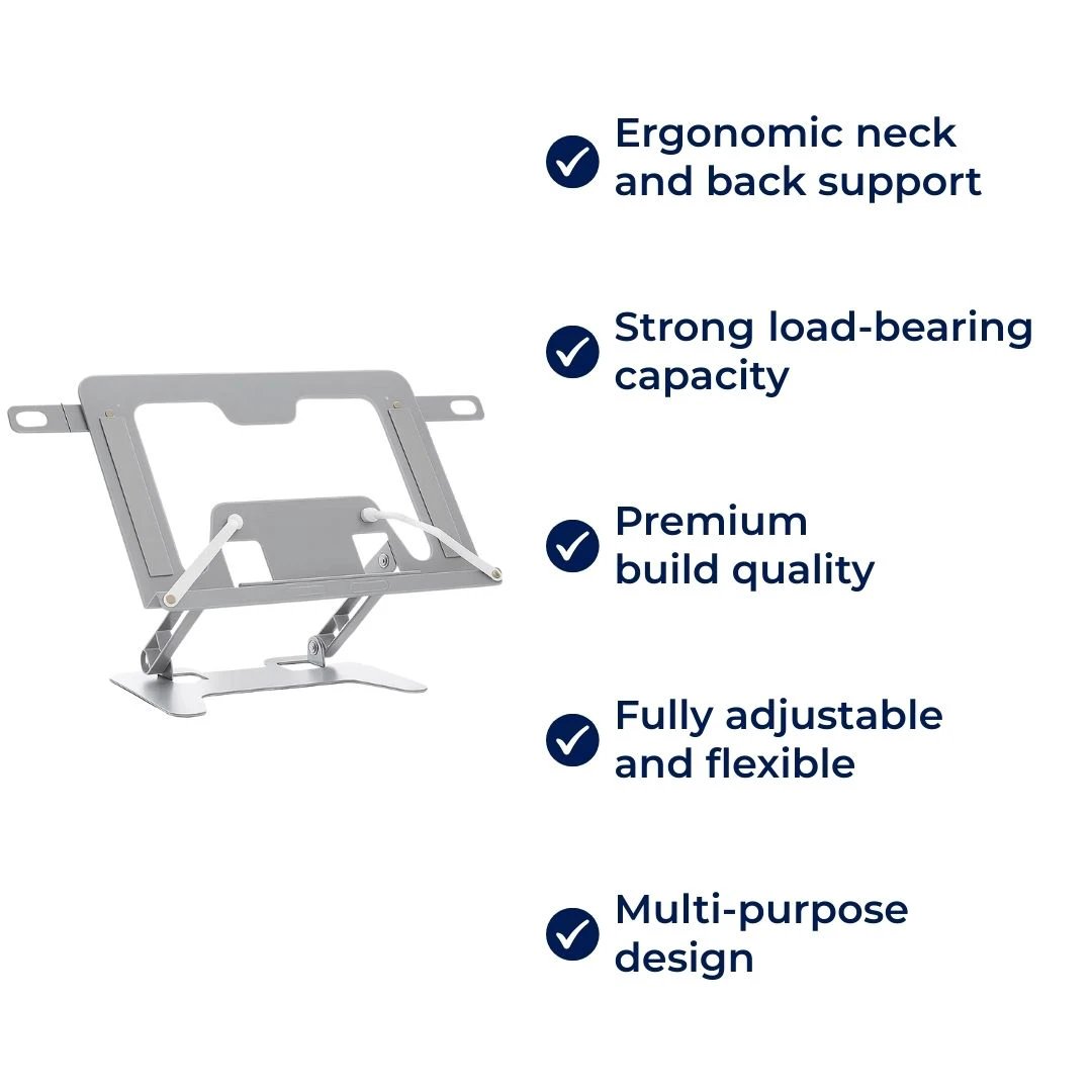 ReadEase | Adjustable Reading Stand – Ergonomic Neck-Relief – Foldable Compact Design – For Home, Office & Desk Comfort Bowlift by Bowlift