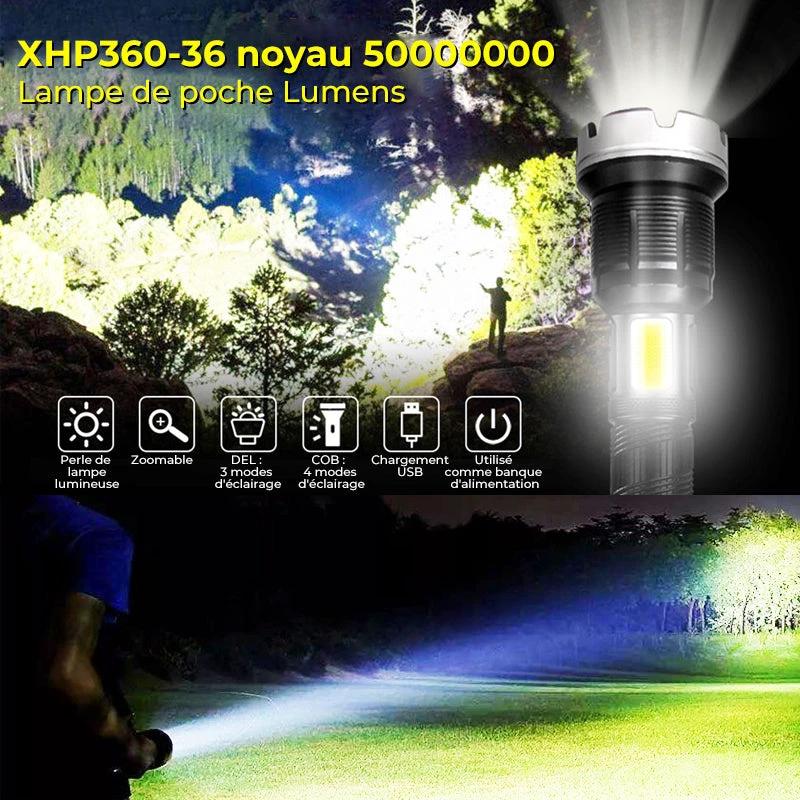 Zoom flashlight with LED by Bowlift