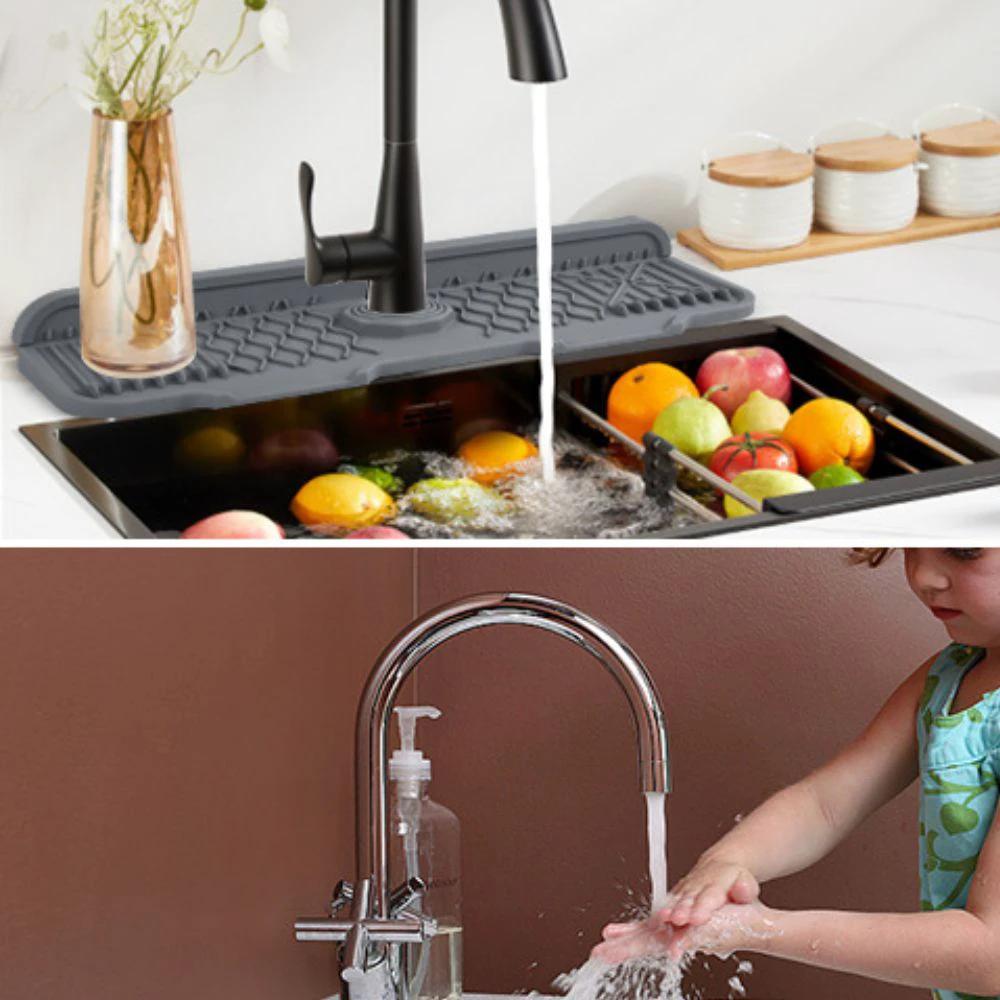 Aqua Slope Rubber Faucet Sink Mat by Casa & Beyond