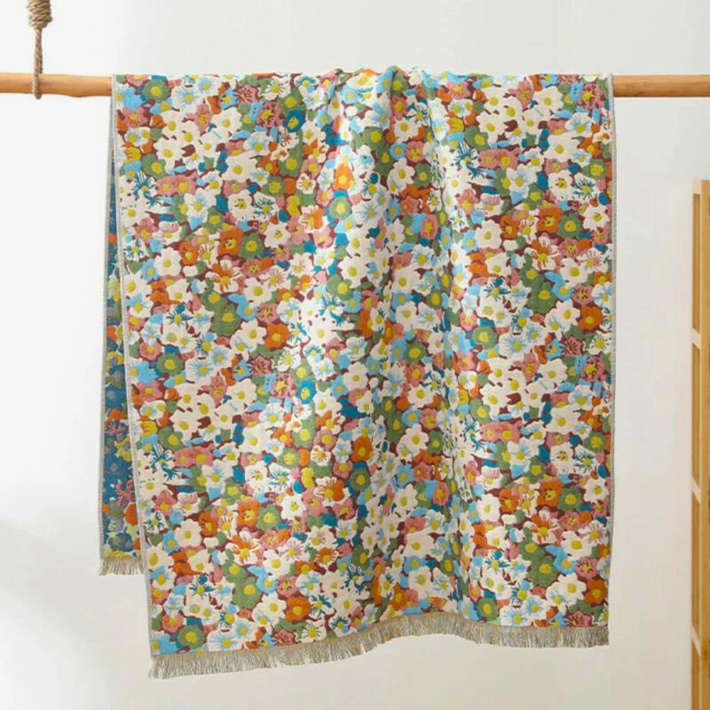 Opulent Flora Reversible Towel by Casa & Beyond