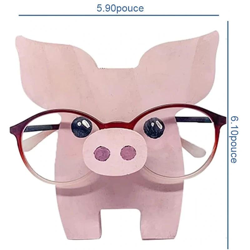 Cute wooden glasses case in animal shape by Bowlift