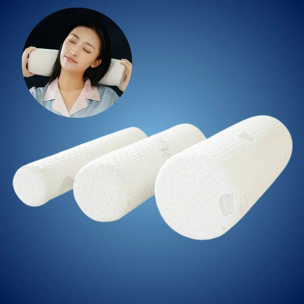 RelaxPosture Memory Foam Neck Roll Pillow – Perfect for Sleep, Travel, and Pain Relief with Ergonomic Support Bowlift by Bowlift