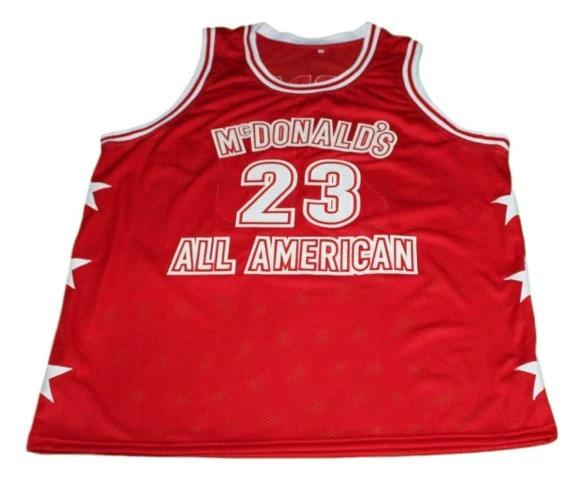 Michael Jordan Jersey #23 McDonald's All American Basketball Red by My store basketball