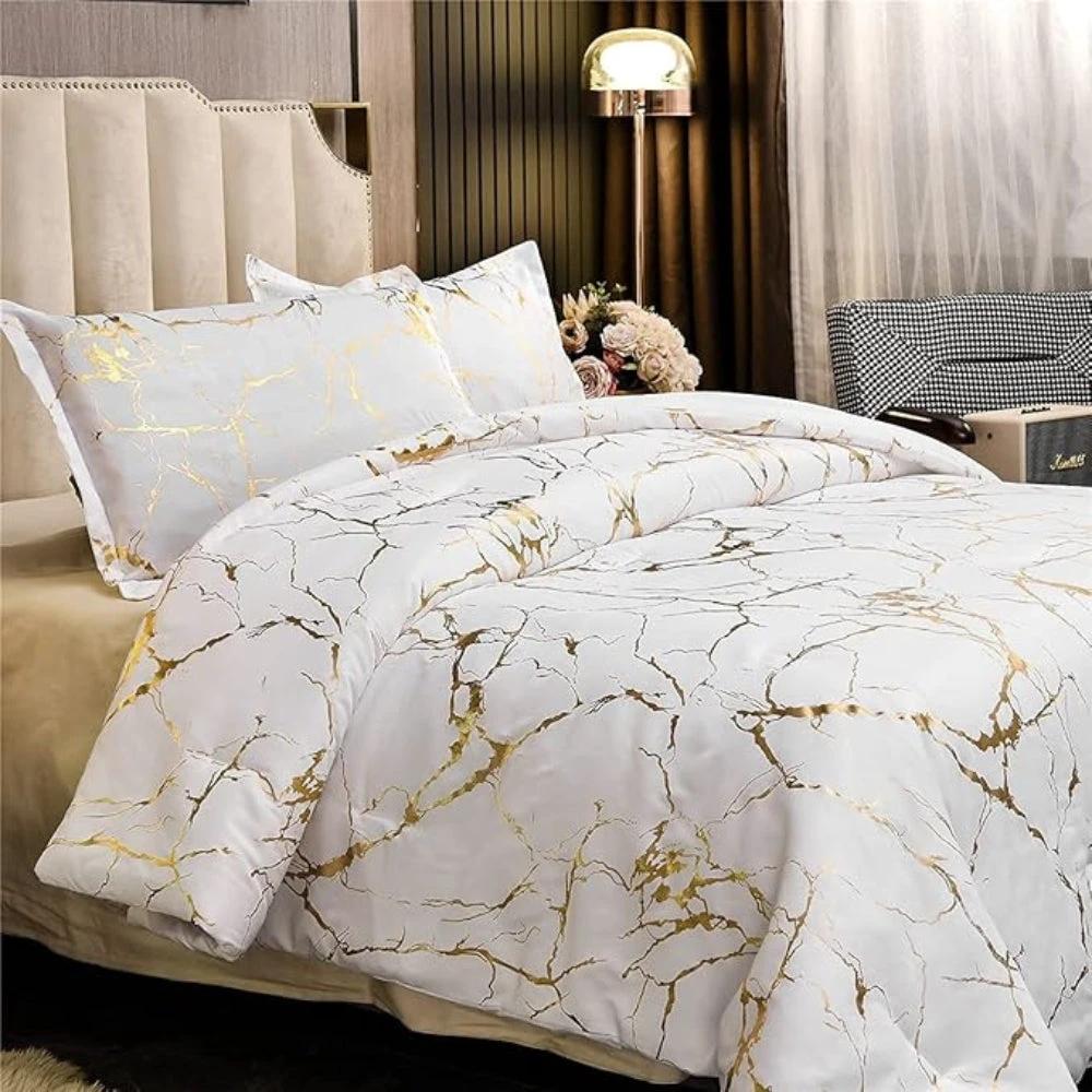 Lux Marble Premium Duvet Cover Set by Casa & Beyond
