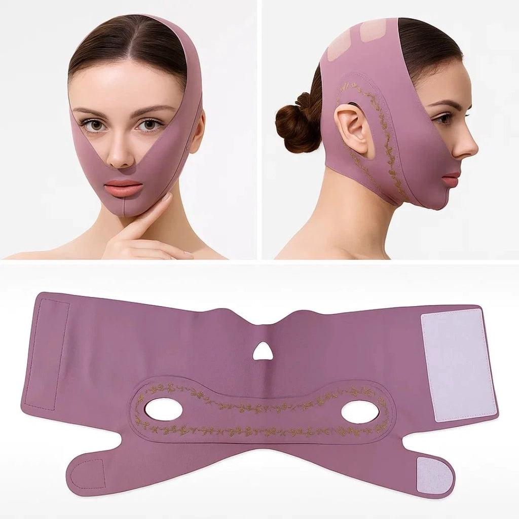 Jawline Sculpting – Breathable Stretch Fabric – Lifts Sagging Skin – Firms and Defines V-Line Face Bowlift by Bowlift