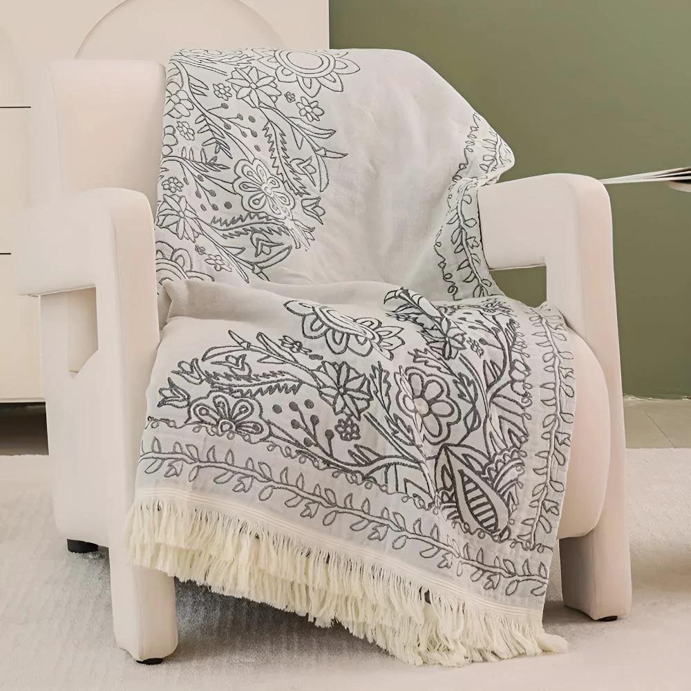 Scandi Chic Cotton Blanket by Casa & Beyond