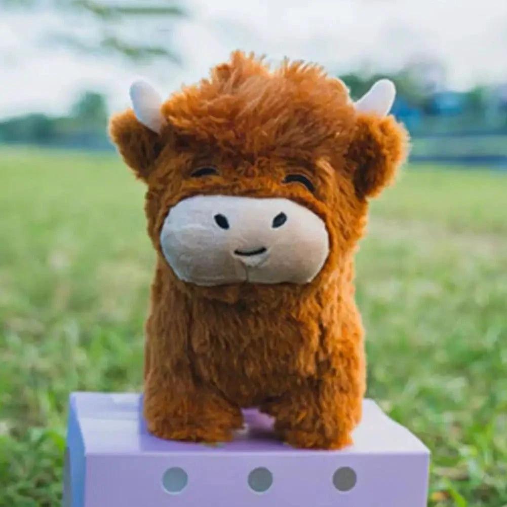 Fluffy Highland Cow Plush Toy - Adopt Highland Cow Bowlift by Bowlift
