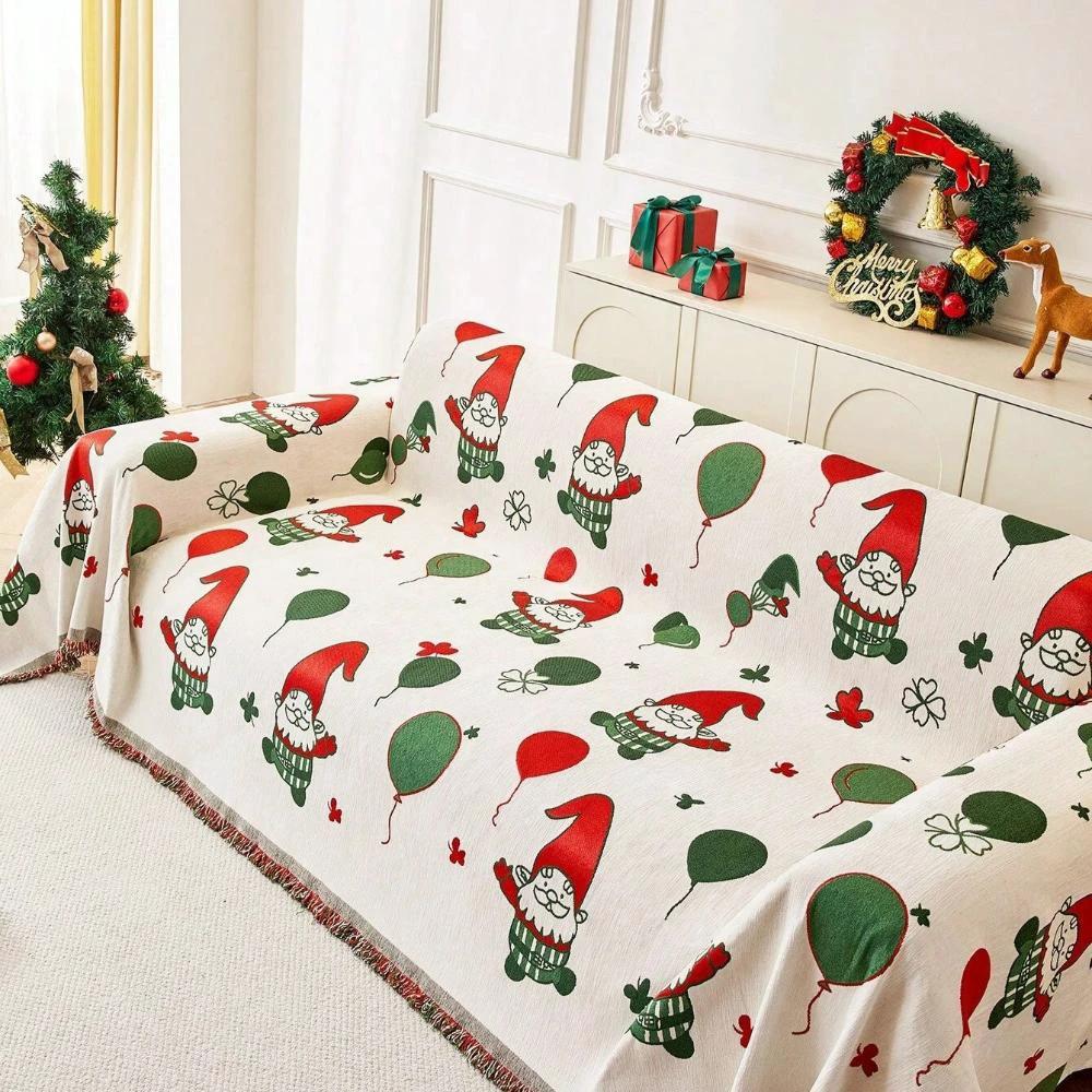 Jolly Gnome Christmas Sofa Cover by Casa & Beyond