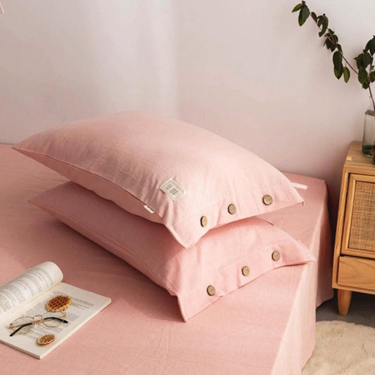 Cotton Pillowcases - Twin Pack by Casa & Beyond