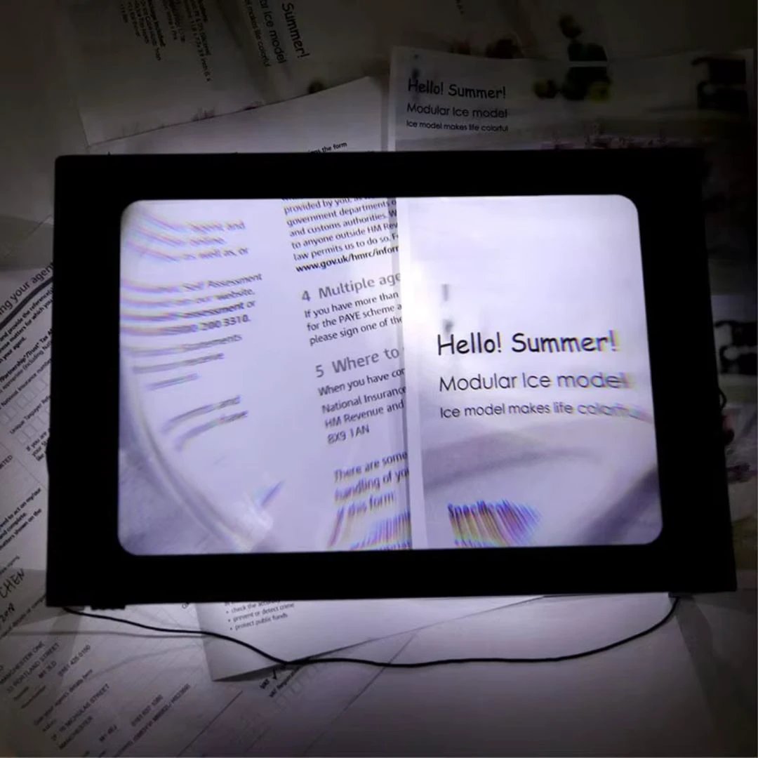 BrightView | 3x Page Magnifier with LED Light – Full Page View – Lightweight & Hands-Free – Ideal for Seniors & Low Vision Users Bowlift by Bowlift