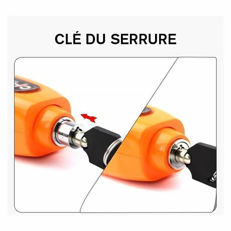 Universal anti-theft lock for motorcycle scooter handle grip by Bowlift