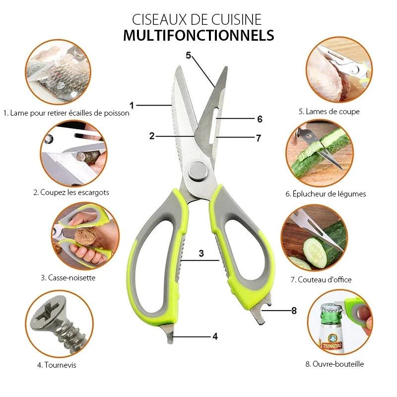 Multifunctional kitchen scissors by Bowlift