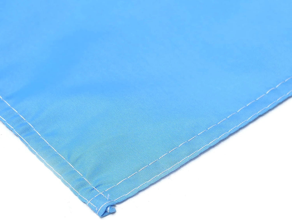Pure sky blue flag Car Window Flag of Azure 11X18 Inch(28x46cm) 100% Polyester, Strong White Flagpole by flagsshop