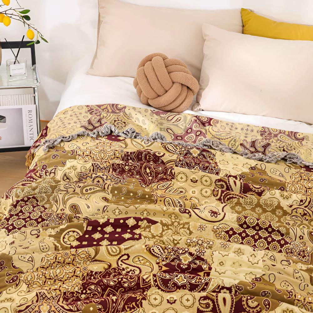 Bohemian Paisley Bliss Blanket by Casa & Beyond