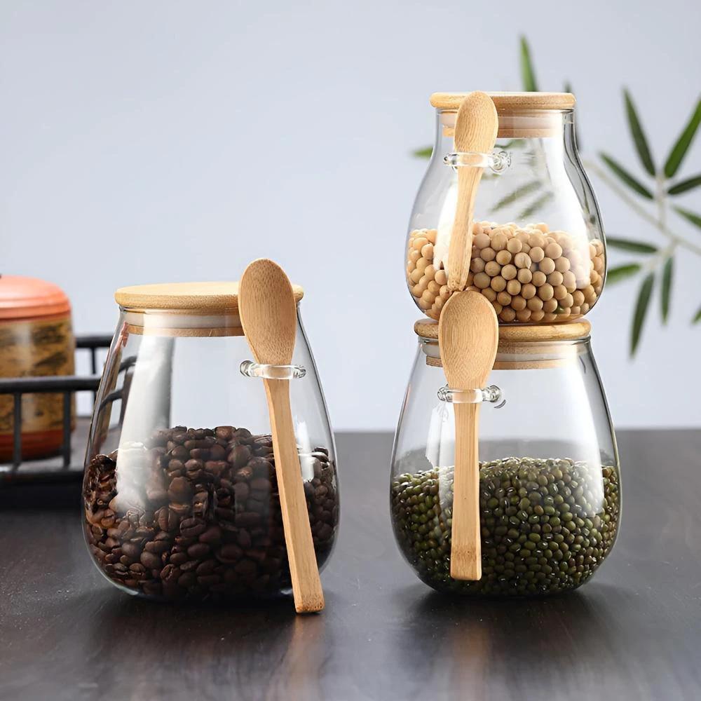 Nature's Pantry Glass Jar by Casa & Beyond