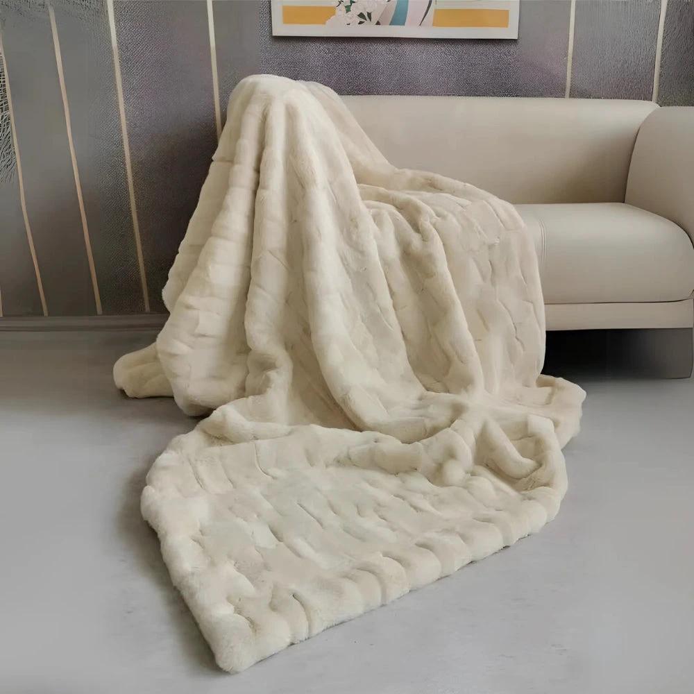 Heavenly Retreat Faux Fur Blanket by Casa & Beyond