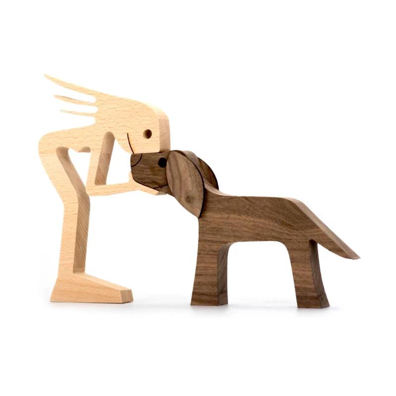 Tier lovers - Table ornaments made of wood carving by Bowlift