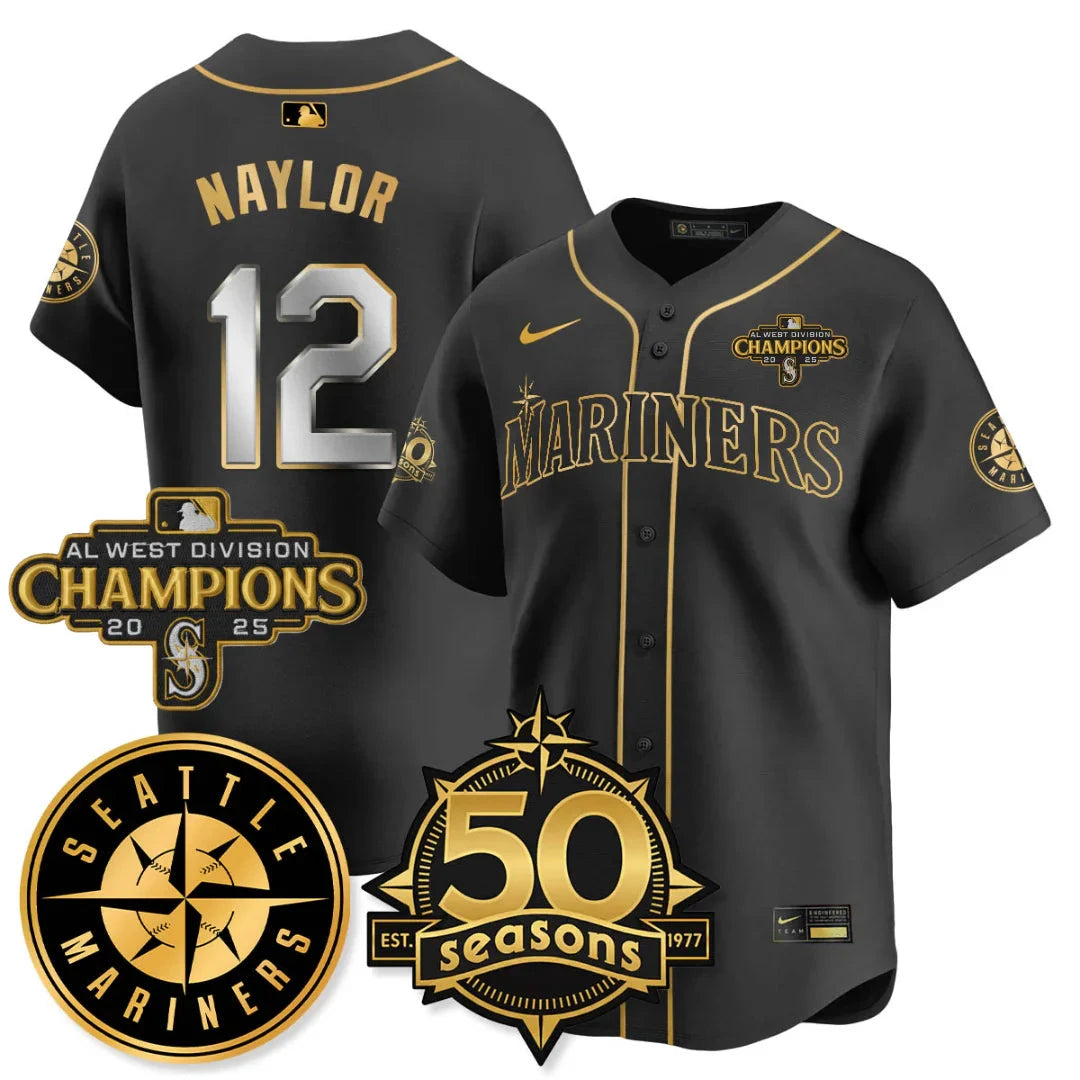 SEA Vapor Premier Limited Jersey - 50th Anniversary & AL West Division Champions - All Stitched by Digigearus