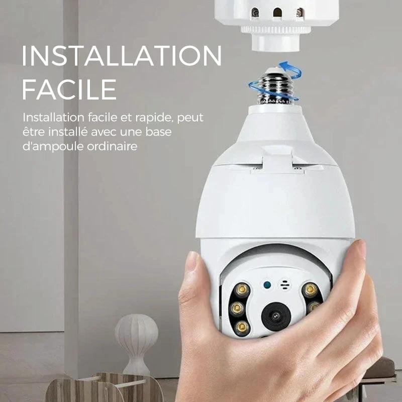 Wireless security camera without cables with light bulb by Bowlift