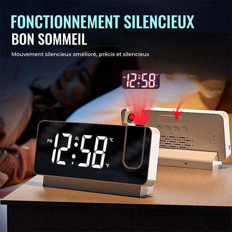 Intelligent digital projection clock by Bowlift