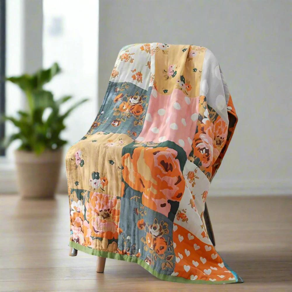 Rose Printed Bath Summer Towel by Casa & Beyond