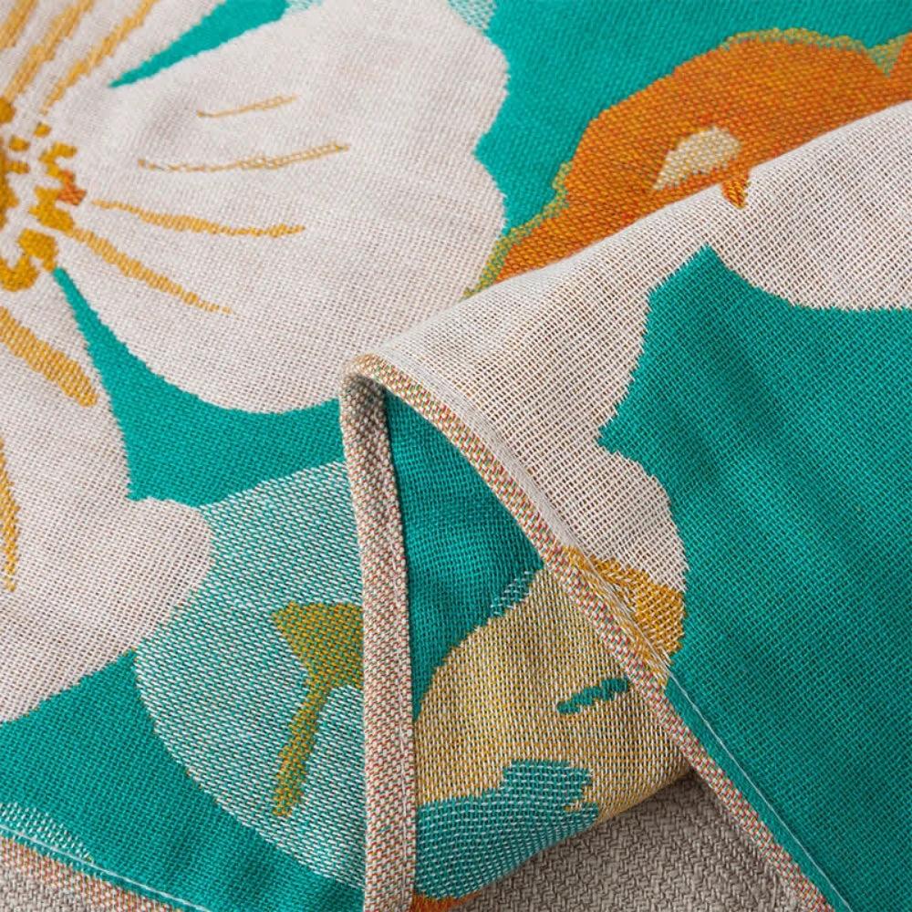 Tropical Bloom Cotton Gauze Bath Towel by Casa & Beyond