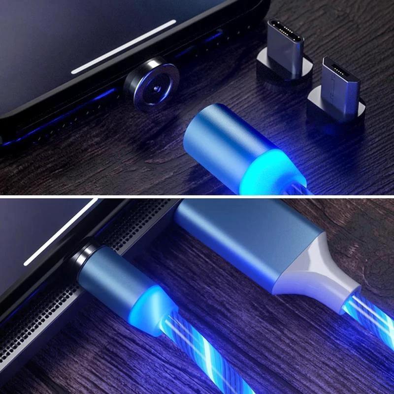 Magnetic USB charging cable with LED by Bowlift