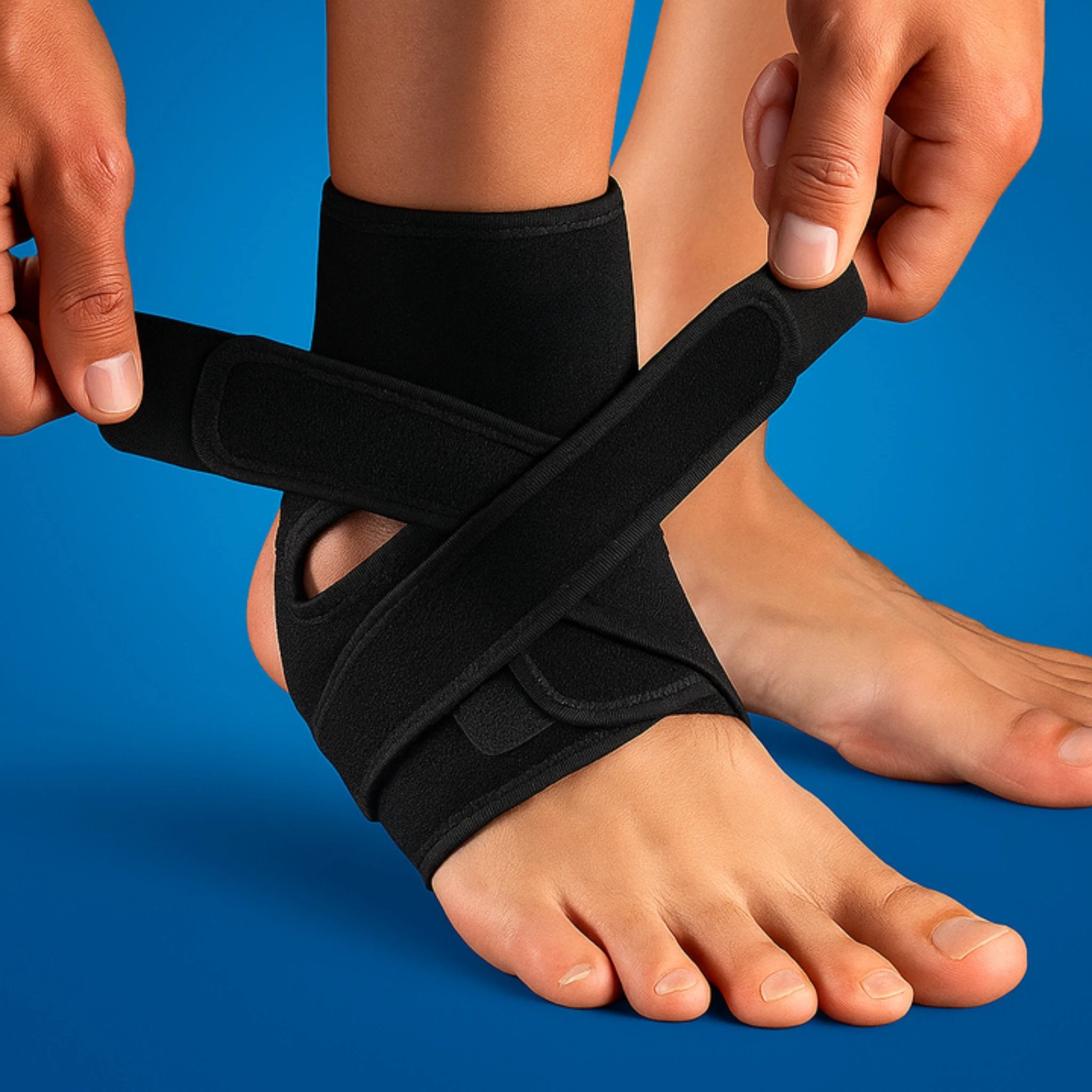 Stabilising Compression – Breathable Adjustable Straps – Running Gym & Sports Protection Bowlift by Bowlift