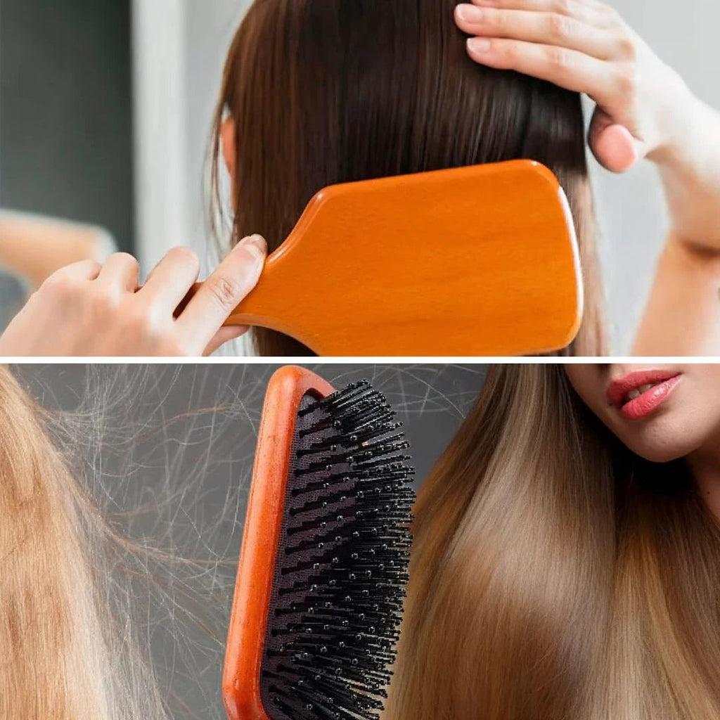 Static Detangling Brush – Frizz Control – Air Cushion Pad – Reduces Breakage – Adds Smooth, Shiny & Healthy-Looking Hair Bowlift by Bowlift