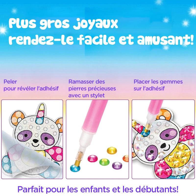 Crystal painting stickers for kids by Bowlift