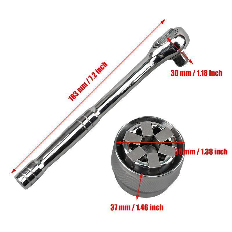 Universal adjustable magic nut socket key by Bowlift