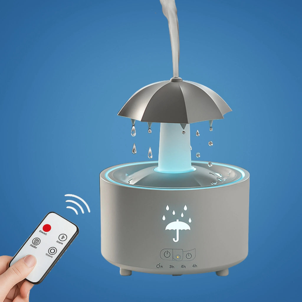 Rotating Umbrella Mist – LED Night Light – Quiet Humidifier for Bedroom Bowlift by Bowlift