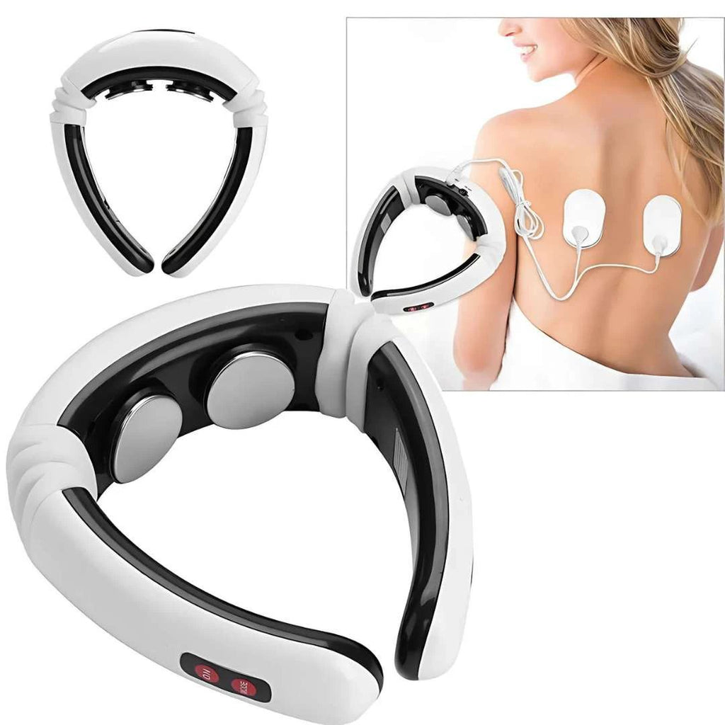 NeckEase | Vibration Neck Massager – Pain Relief – Portable Design – Soothes Stiff Muscles – Stress & Tension Relief Bowlift by Bowlift