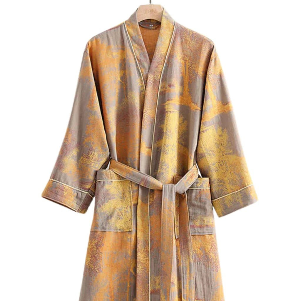 Soft Kimono-Style Cotton Bathrobe by Casa & Beyond