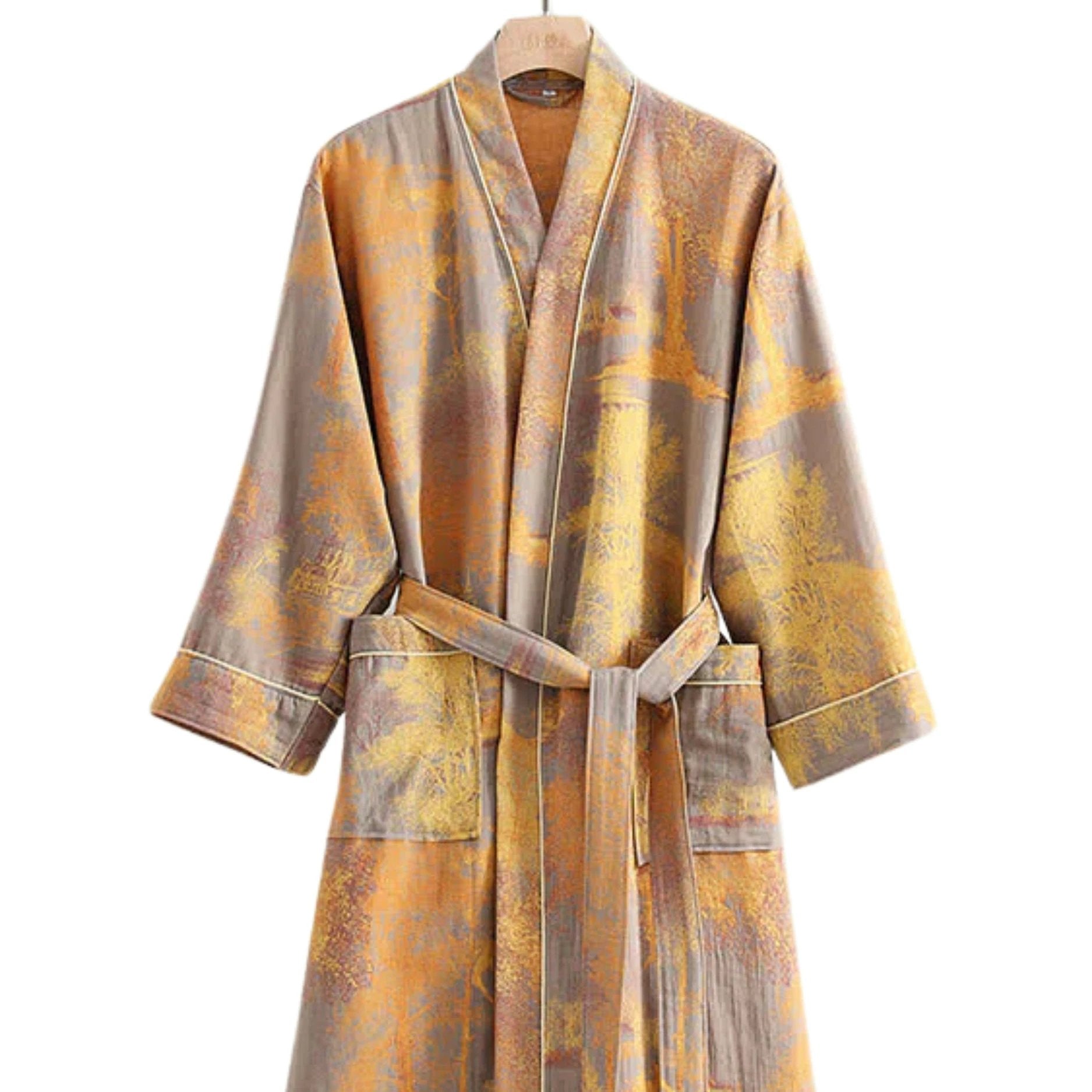 Soft Kimono-Style Cotton Bathrobe by Casa & Beyond