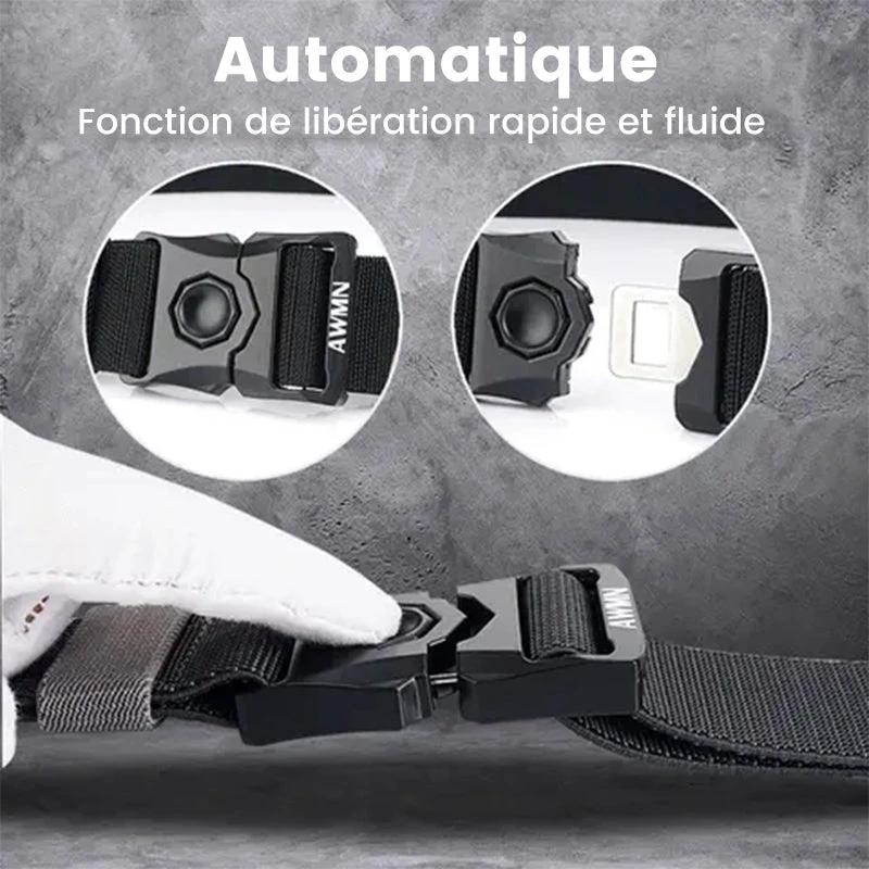 Tactical belt with automatic buckle by Bowlift