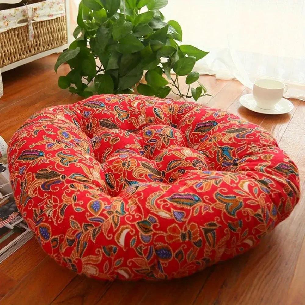 Round Boho Cushion Versatile Seating by Casa & Beyond