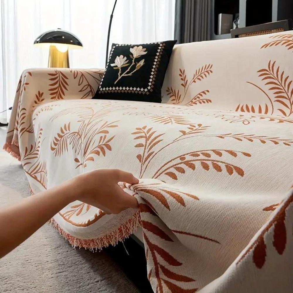 Nature's Embrace Chenille Sofa Cover by Casa & Beyond