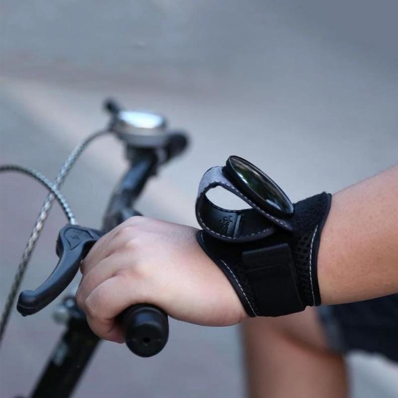 Rearview mirror safety strap for bicycle by Bowlift