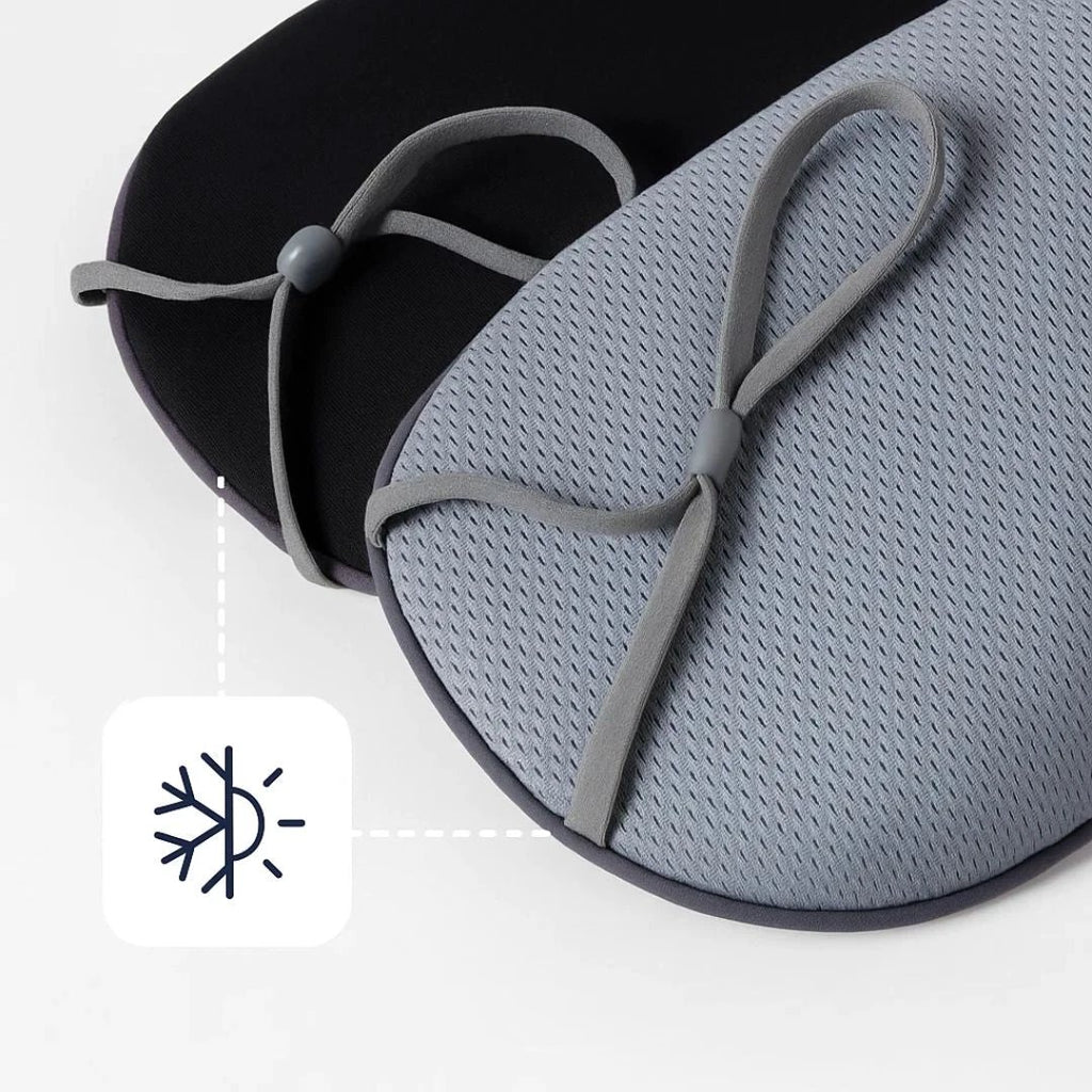 Dual-Temperature Warm and Cool Sides – Full-Coverage Blackout Design – For Travellers and Light-Sensitive Sleepers Bowlift by Bowlift