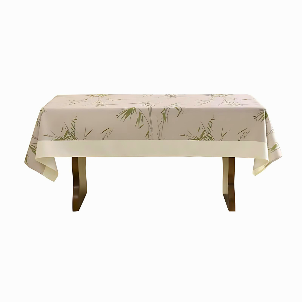 Elegant Pastoral Bamboo Zen Tablecloth by Casa & Beyond