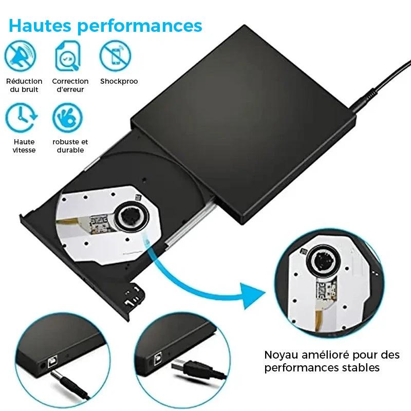 External CD DVD Drive by Bowlift