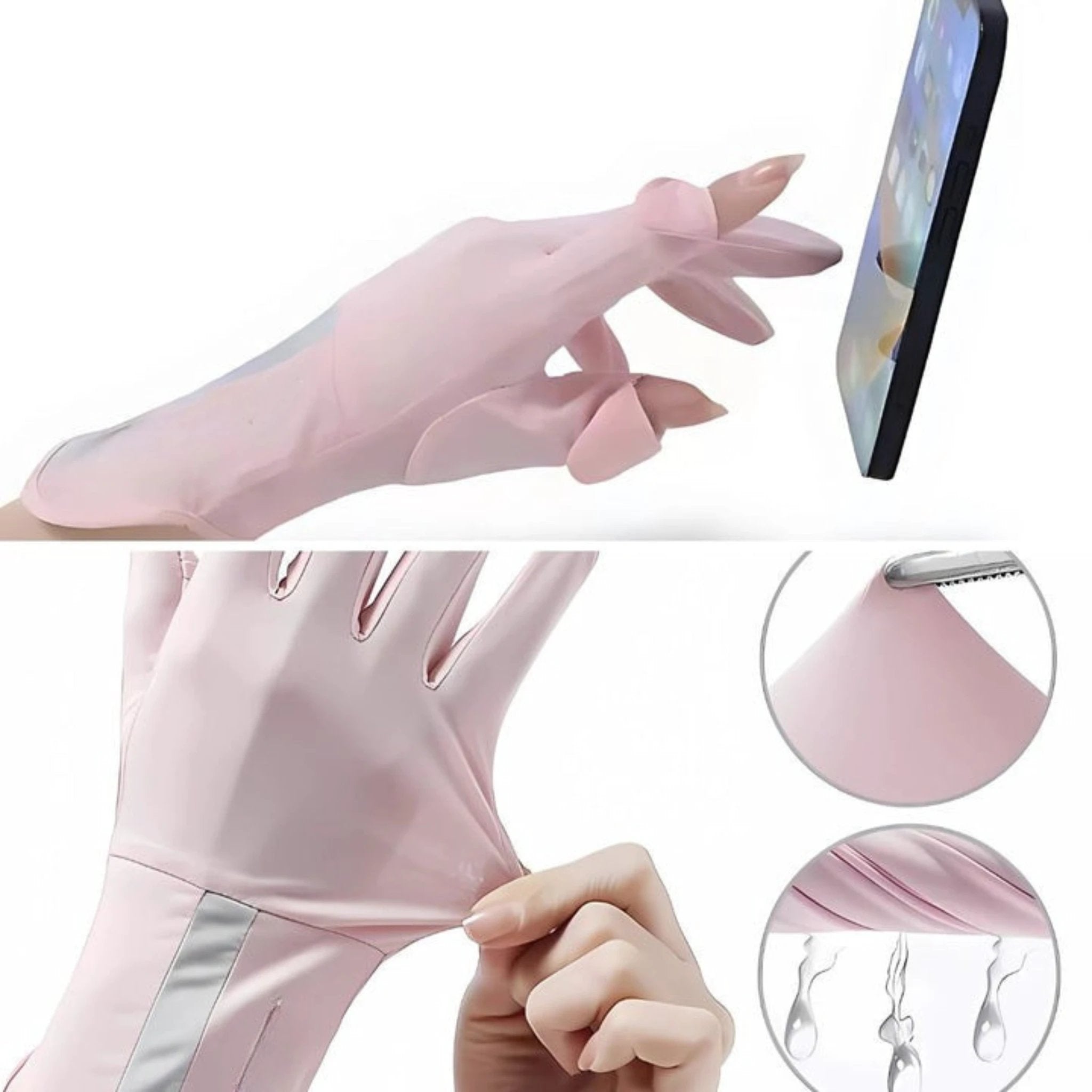 Breathable Cooling Fabric – Open Finger Touchscreen – Lightweight Comfort – Outdoor Driving & Cycling Bowlift by Bowlift