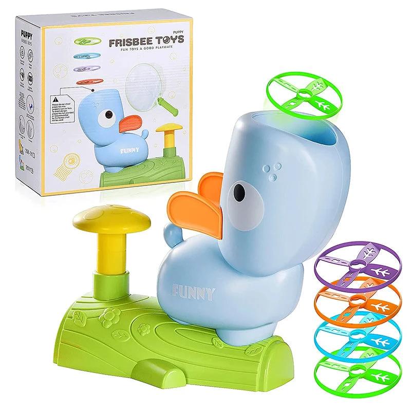 Toy flying ring catapult by Bowlift
