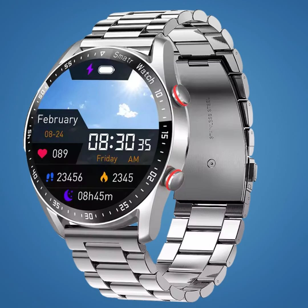 FitTrack | Non-Invasive Fitness Smart Watch - Tracks Physical Activity - Heart Rate - Sleep - Workout - GPS Notifications - Water Resistant Bowlift by Bowlift